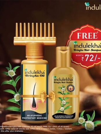 Indulekkha Bringha oil + shampoo free